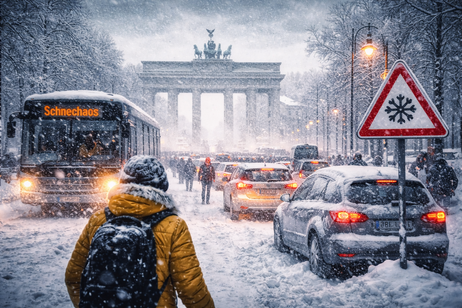 Wintereinbruch in Deutschland
